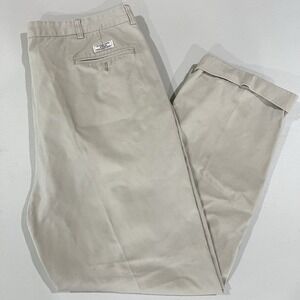 Polo Ralph Lauren Vintage Hammond Pants Mens 36x29 Tan Pleated Chinos Trousers